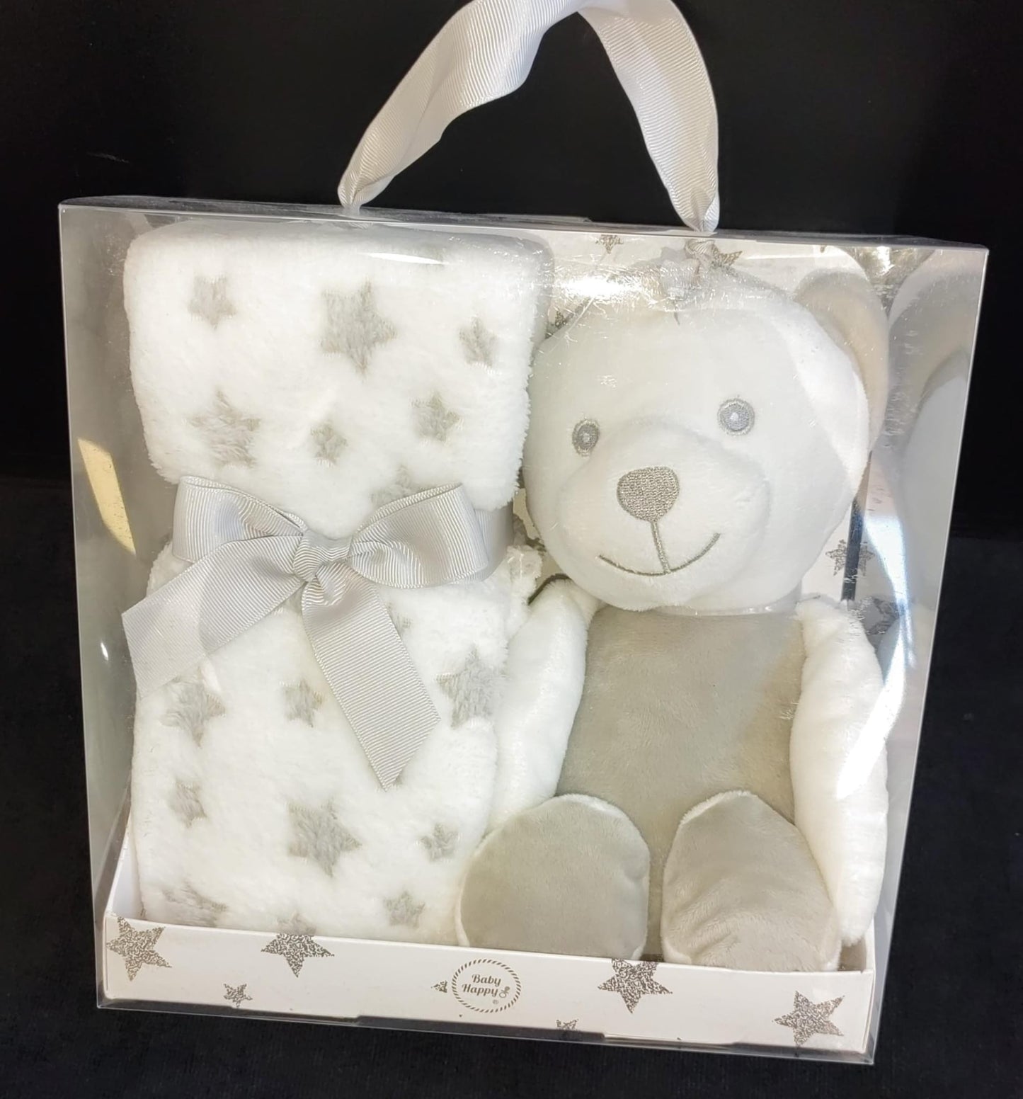 Boneco Peluche + Manta Bebé - Conjunto Adorável 2 em 1