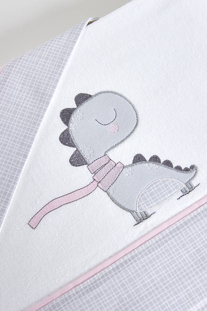 Jogo Cama Bebé Dinossauro Flanela Fiil Fashionwear - Aventura Jurássica