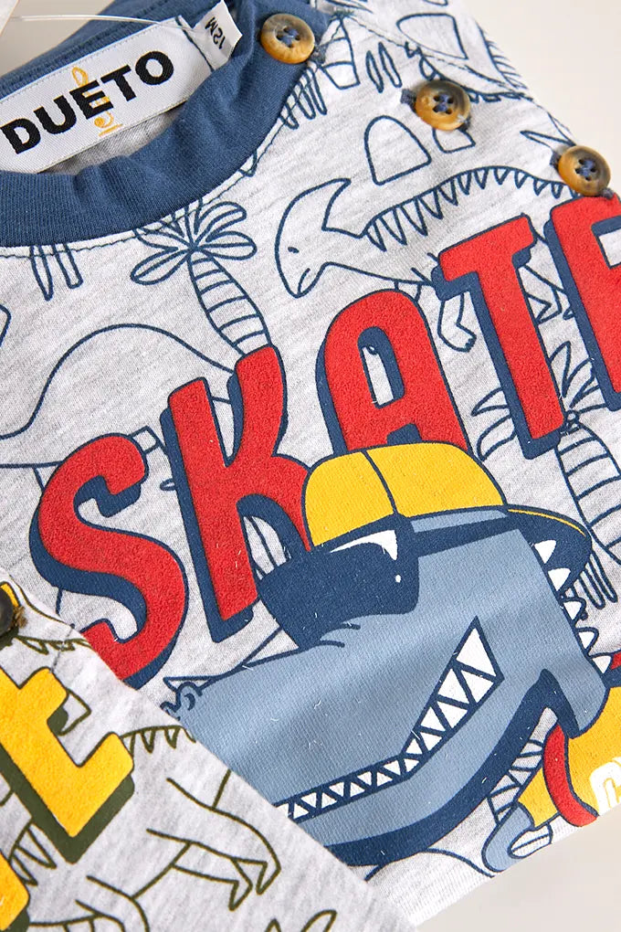 Pijama Rapaz Estampado Sari® Sem Carda - Conforto Primavera/Verão