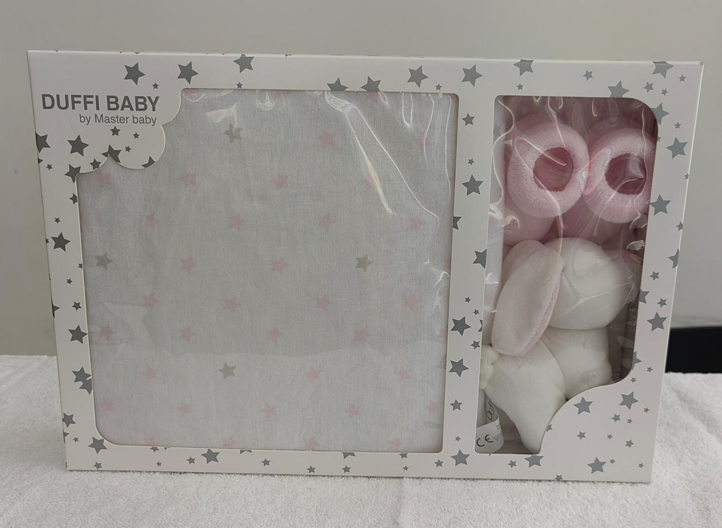 Conjunto Flanela 3 Peças - Manta 80x110cm + Meias + Boneco
