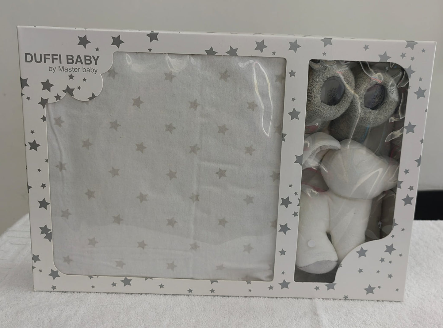 Conjunto Flanela 3 Peças - Manta 80x110cm + Meias + Boneco