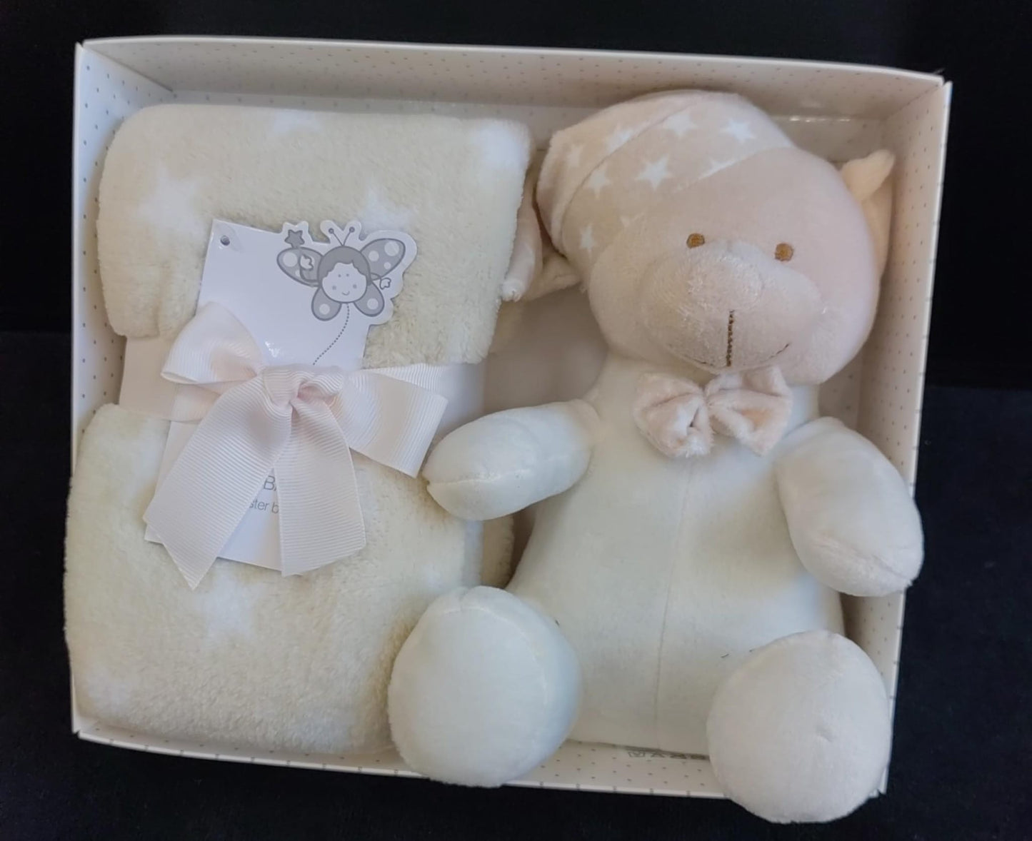 Boneco Peluche + Manta Bebé - Conjunto Adorável 2 em 1