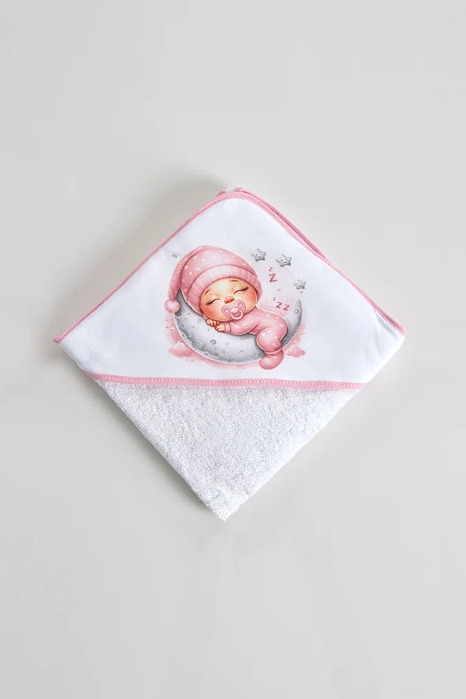 Toalha Bebé Dorminhoco Felpo - Sonhos Doces e Conforto