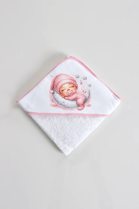 Toalha Bebé Dorminhoco Felpo - Sonhos Doces e Conforto