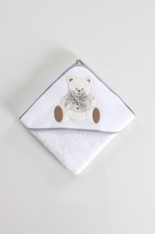 Toalha Bebé Bordada Felpo 80x80cm - Elegância e Suavidade