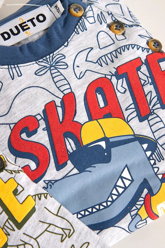 Pijama Rapaz Estampado Sari® Sem Carda - Conforto Primavera/Verão