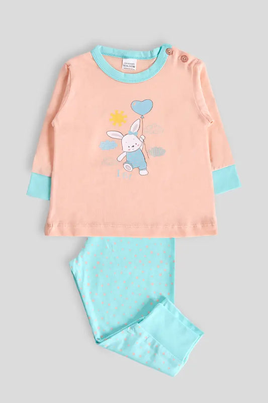 Pijama estampado sem carda
