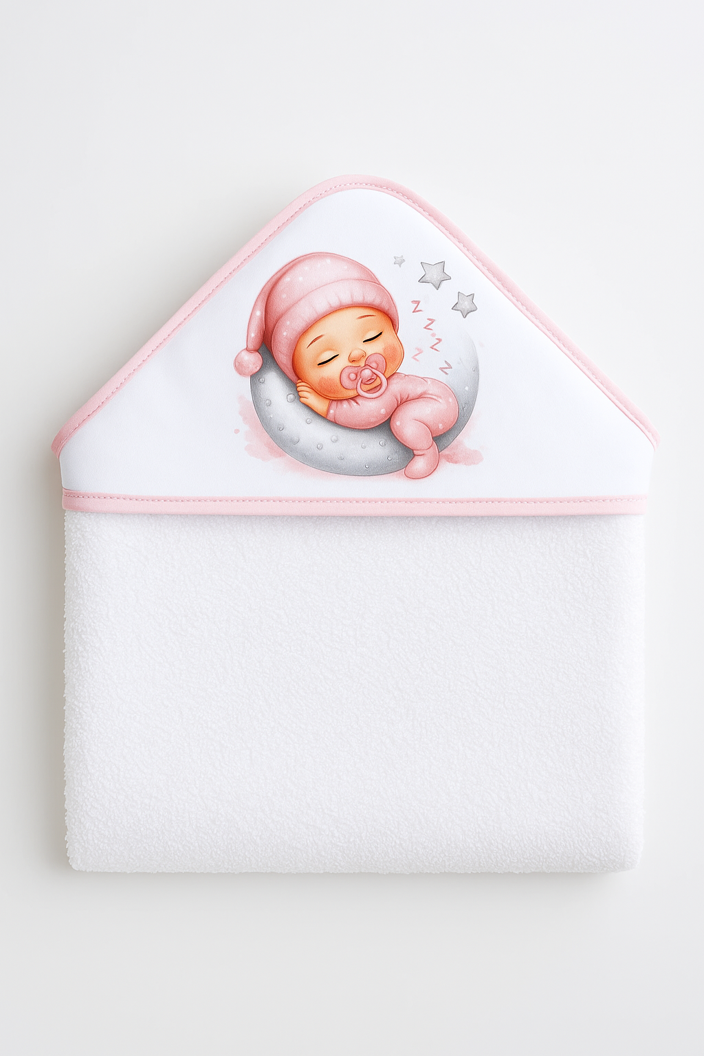 Toalha Bebé Dorminhoco Felpo - Sonhos Doces e Conforto