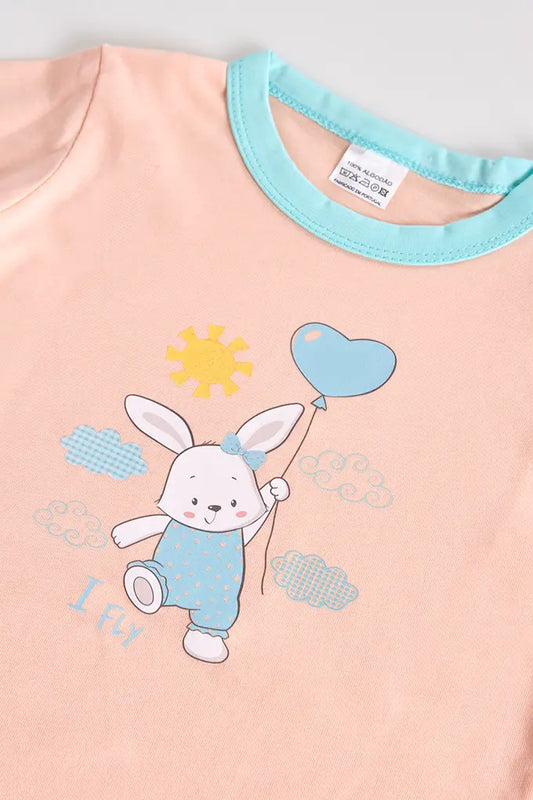 Pijama estampado sem carda