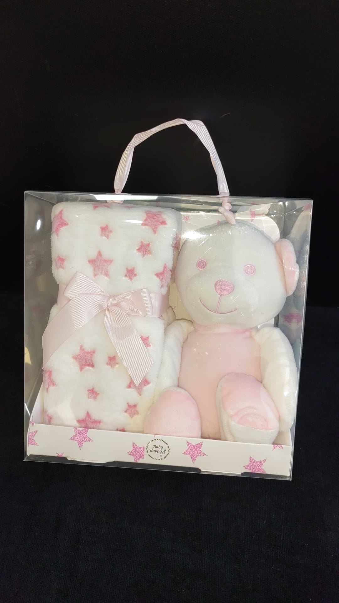 Boneco Peluche + Manta Bebé - Conjunto Adorável 2 em 1