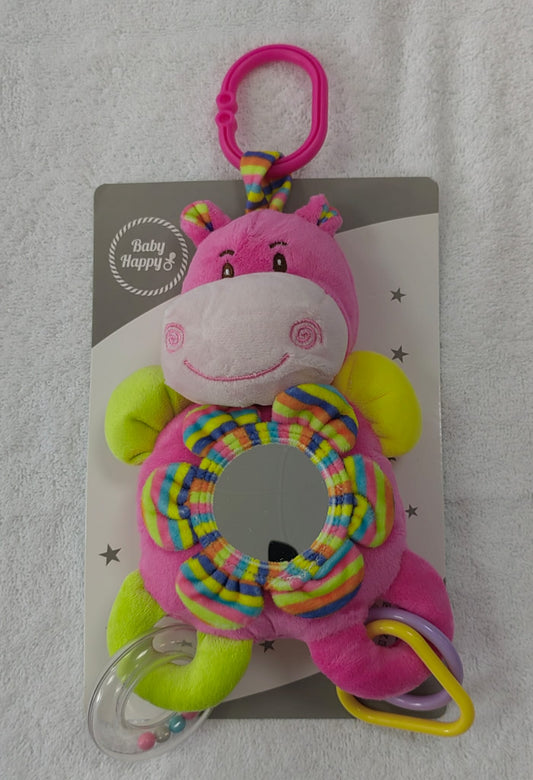 Brinquedo para ovo ou cadeirinha azul e rosa