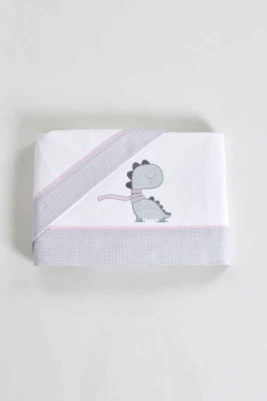 Jogo Cama Bebé Dinossauro Flanela Fiil Fashionwear - Aventura Jurássica