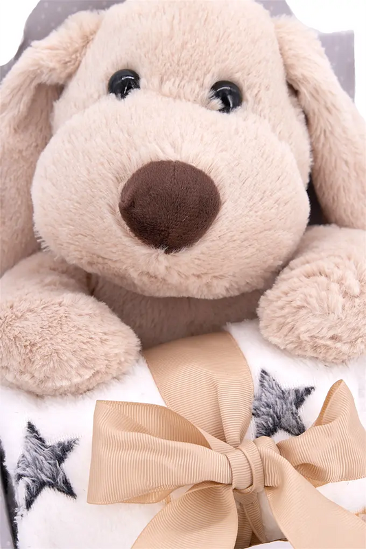 Manta + peluche puppy