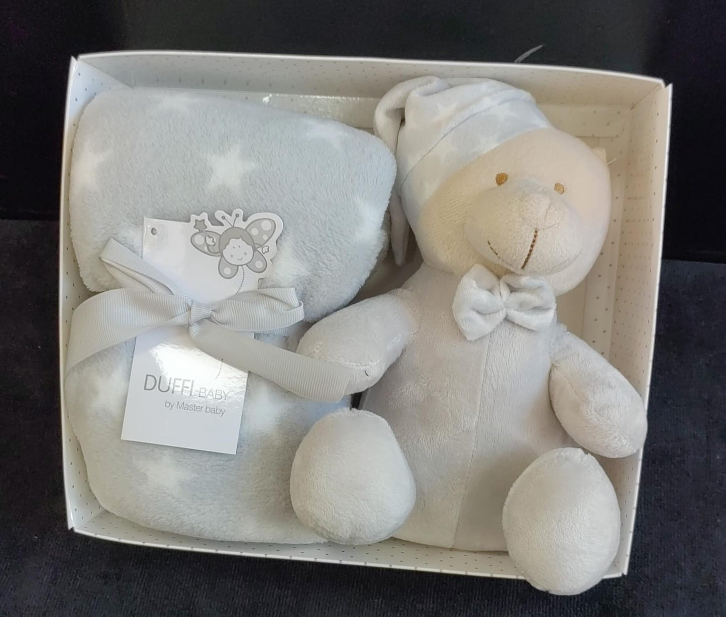 Boneco Peluche + Manta Bebé - Conjunto Adorável 2 em 1