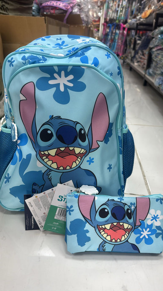 Estojo Stitch Disney Grande Capacidade - Organização Escolar