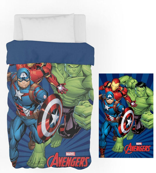 Edredon Nórdico Licenciado 160x250cm - Avengers e Stitch Disney
